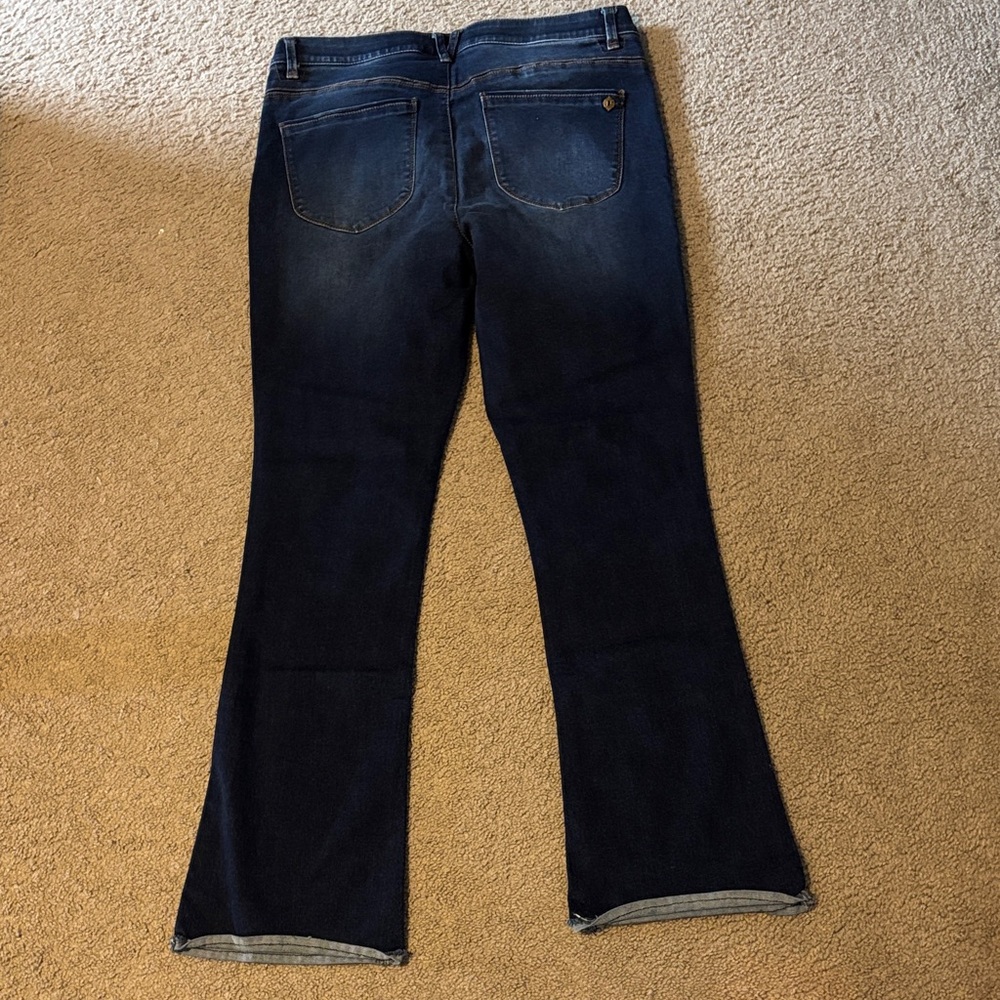 Democracy Dark Blue Flare Jeans - Picture 2 of 2